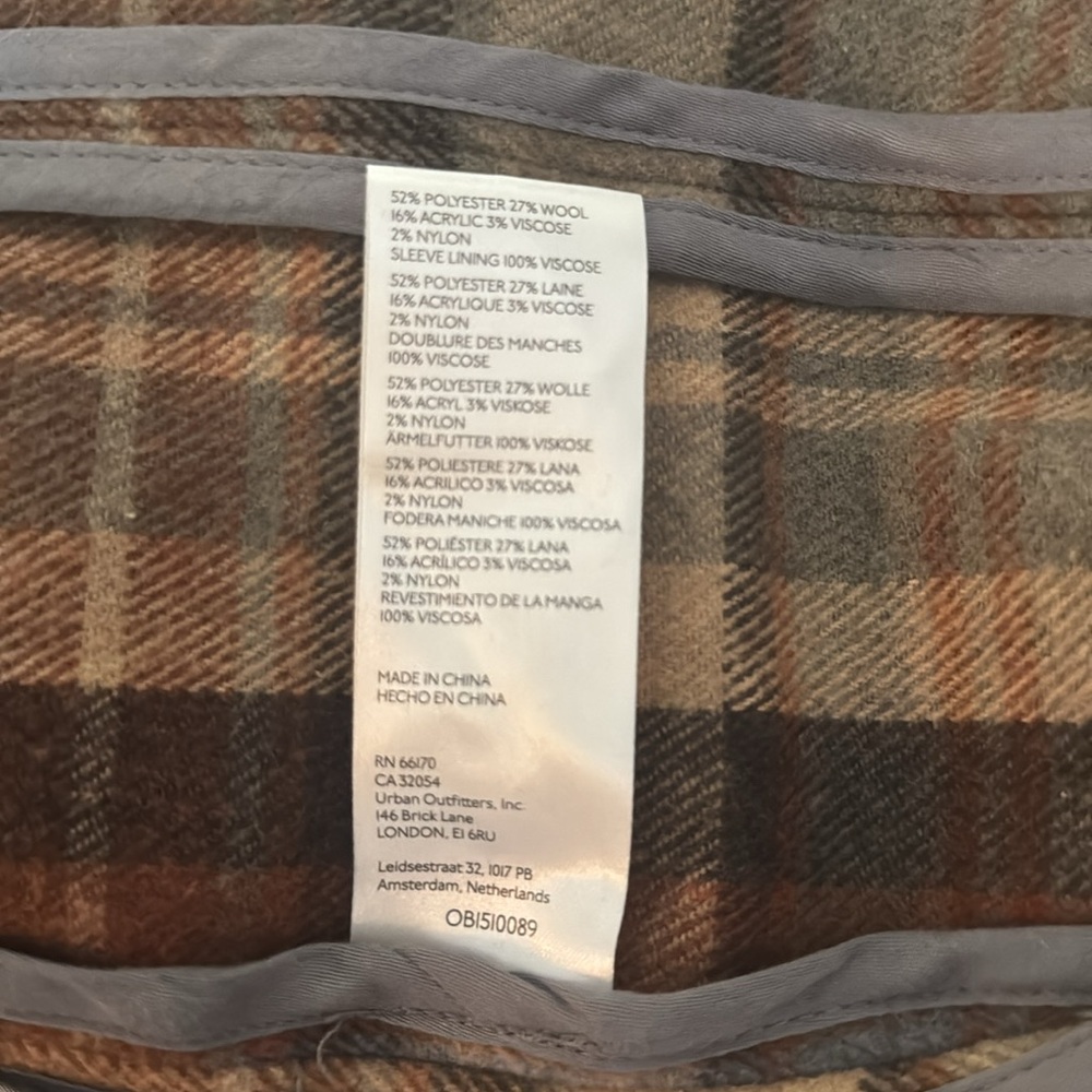Free People Mari Plaid Double-Breasted Blazer - Picture 13 of 14